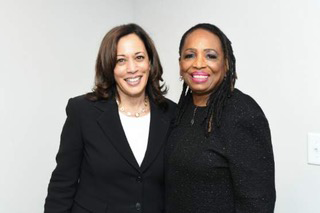 Rita Williams and VP Kamala Harris